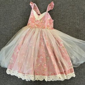 Doll cake southern flowers tutu dress